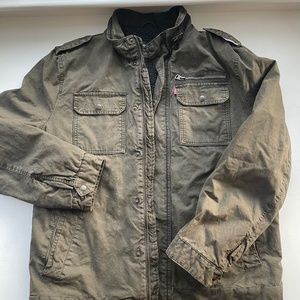 Levi's Men's Military Jacket Full Zip Sherpa lined  XL